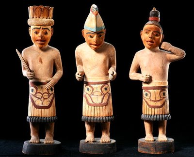 Three Shaman Figures by School American
