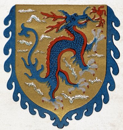 Chinese dragon badge by School Chinese