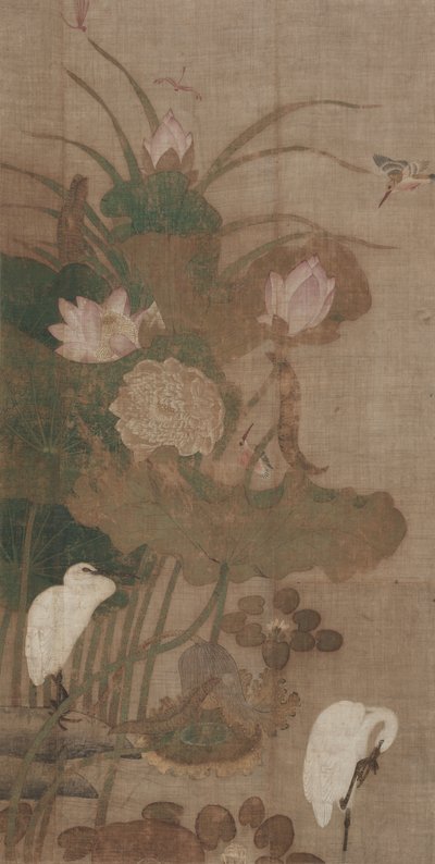 Lotuses, Insects, and Birds by School Chinese