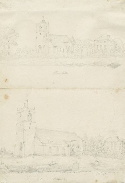Blymhill Church: Pencil Drawings by School English