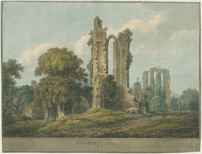 Croxden Abbey: Water Colour Painting by School English