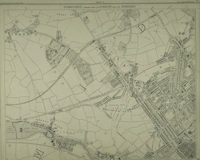 Map of Willesden, London by School English