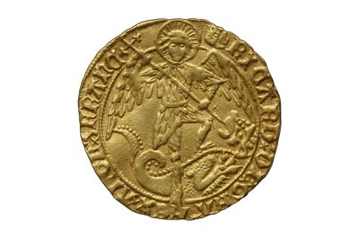 Tudor coin from the Asthall Hoard by School English