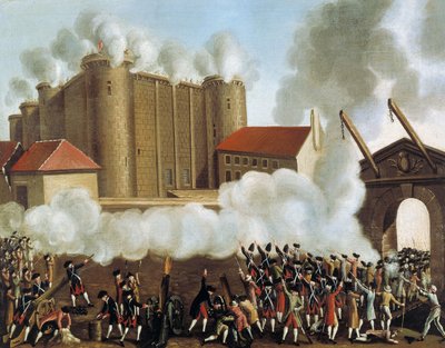 Capture of the Bastille, Paris by School French