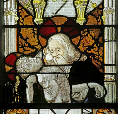 Window depicting the Trinity by School French