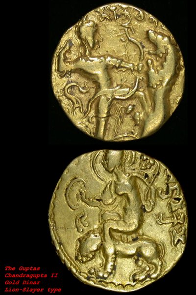 Coins Depicting Lions, Maurya Dynasty by School Indian