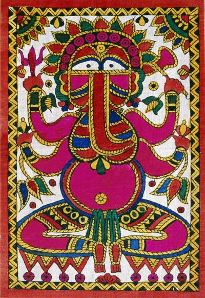 Elephant Headed God Ganesh by School Indian