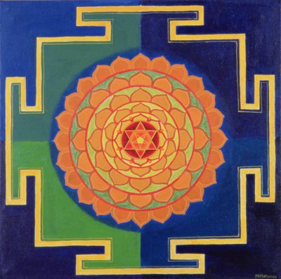 Gayatri Yantra Drawing by School Indian