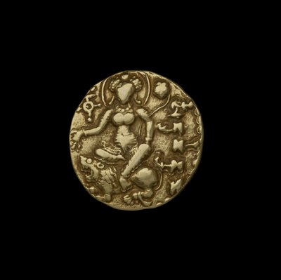 Gupta Coin, AD 375-415 by School Indian