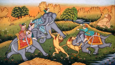 Hunting Tigers by School Indian