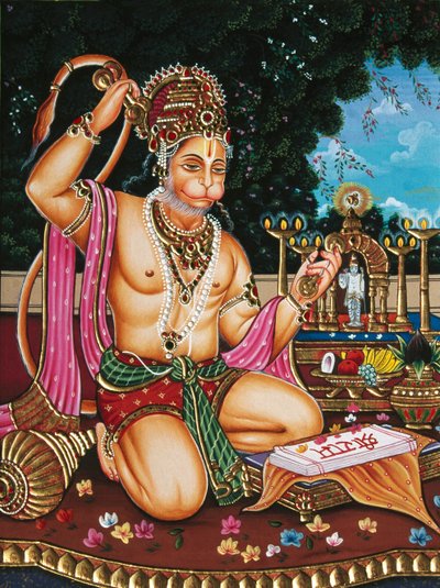 Lord Hanuman by School Indian