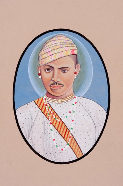 Miniature Painting of Maharao Umed Singh by School Indian