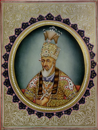 Portrait of Bahadur Shah II (1775-1862) by School Indian