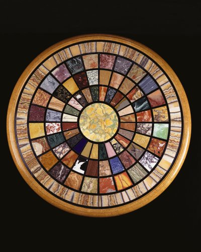 An Italian specimen marble table top by School Italian