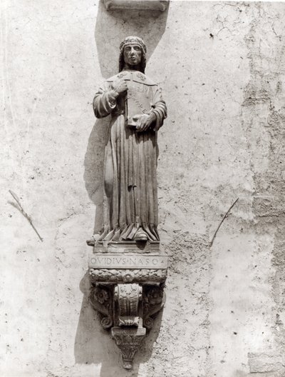 Statue of Ovid by School Italian