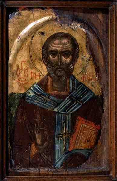 St. Nicholas, c.1600 by School Macedonian