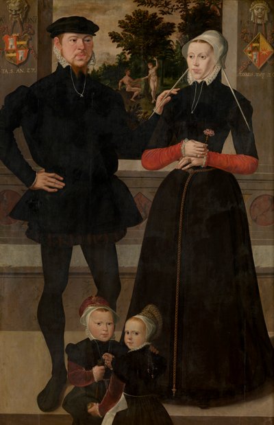 Portrait of a Family by School Netherlandish