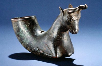 Bull with folded legs, c.550-330 BC by School Persian