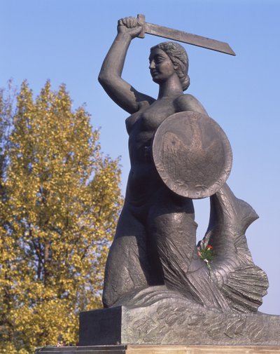 Mermaid Monument by School Polish