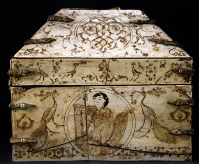 Casket with peacock design by School Sicilian