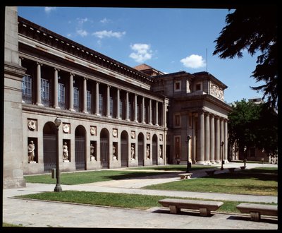 View of the Prado museum by School Spanish