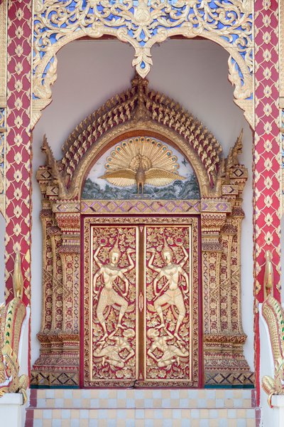 Temple Door, Wat Phrathat Doi Suthep by School Thai