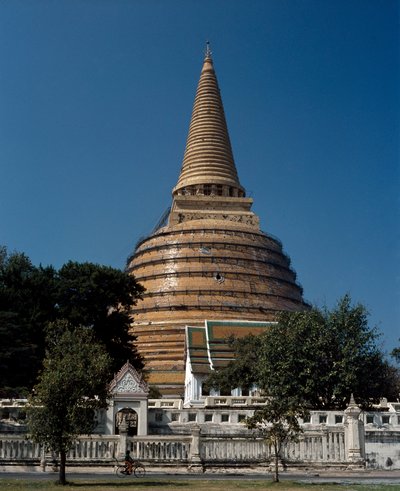 View of the Buddhist Temple by School Thai