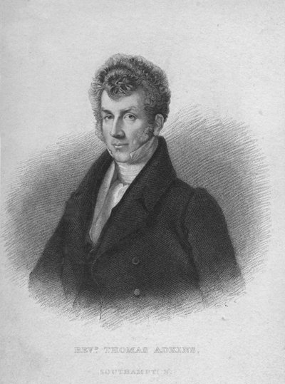 Reverend Thomas Adkins, c1830 by Sears and Co Fenner