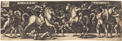 Achilles and Hector by Sebald Beham