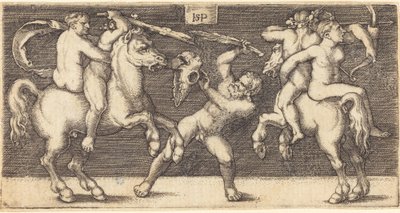 Battle of Three Men by Sebald Beham
