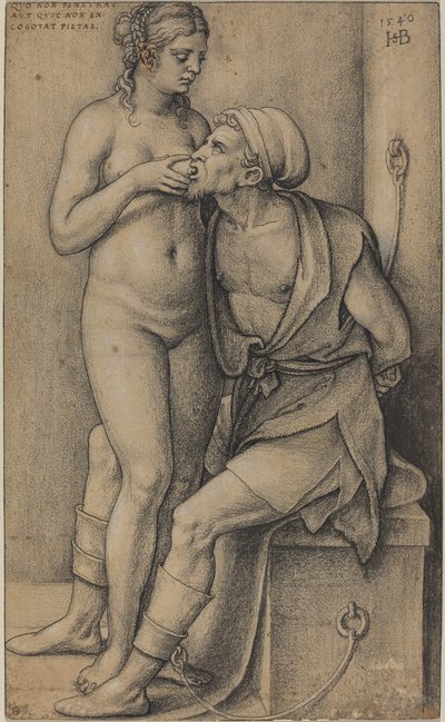 Cimon and Pero by Sebald Beham