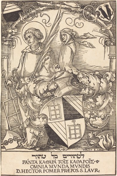 Coat of Arms of Hector Pomer by Sebald Beham