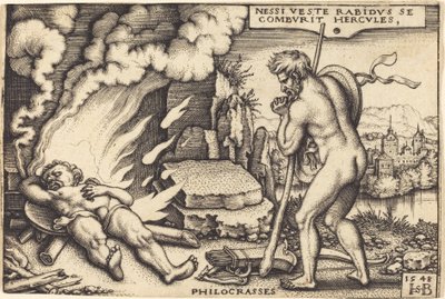 Death of Hercules by Sebald Beham