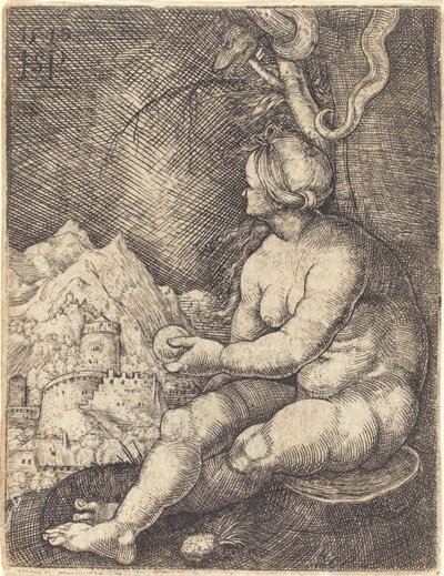 Eve Seated by Sebald Beham