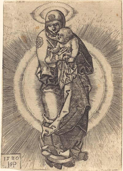 Madonna on the Half Moon by Sebald Beham