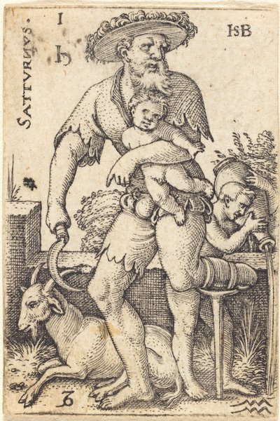 Saturn by Sebald Beham