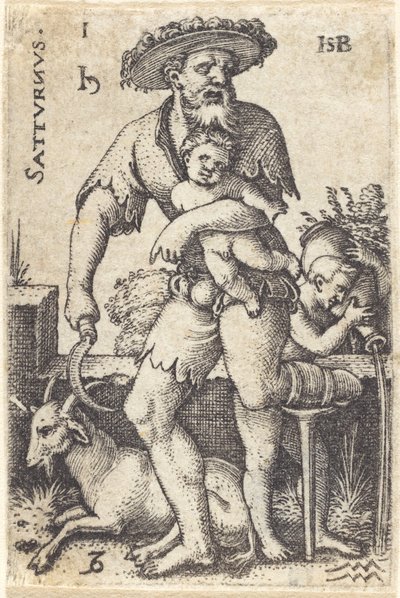 Saturn by Sebald Beham