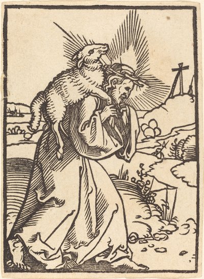 The Good Shepherd by Sebald Beham