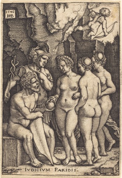 The Judgment of Paris by Sebald Beham