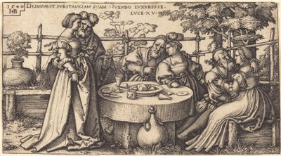 The Prodigal Son Wasting His Fortune by Sebald Beham