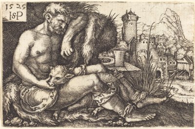 The Shepherd by Sebald Beham