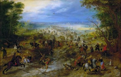 Attack on a Wagon Train, c. 1612 by Sebastiaen Vrancx