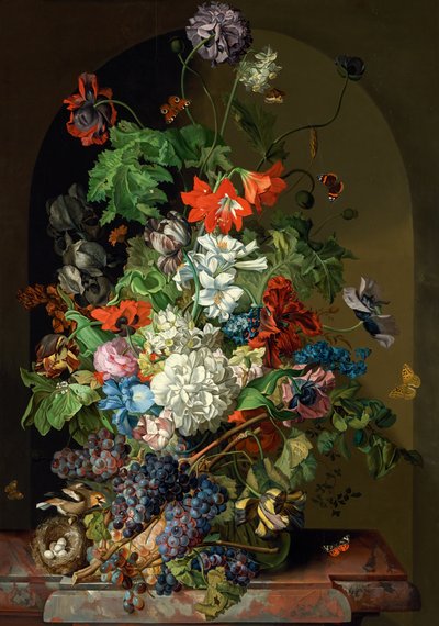Still Life with Flowers by Sebastian Wegmayr