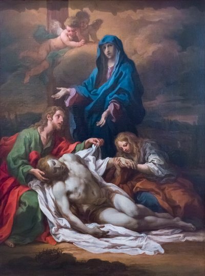 The Deposition by Sebastiano Conca