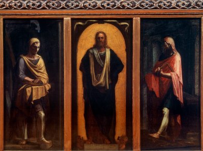 Christ with two Saints by Sebastiano Piombo del