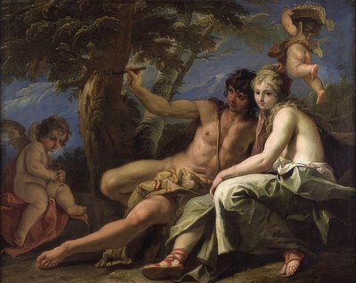 Angelica and Medoro. 1716 by Sebastiano Ricci