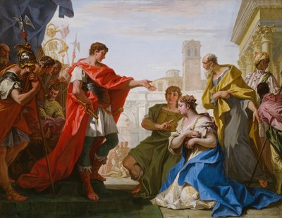 The Continence of Scipio, c. 1706 by Sebastiano Ricci