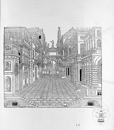 The Second Book of Perspective: Tragic Scene by Sebastiano Serlio