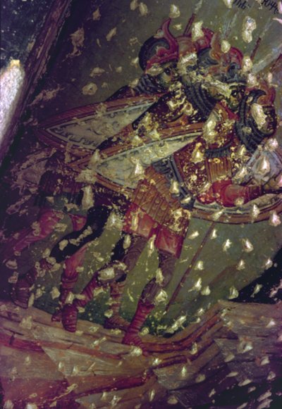 Soldiers from the Last Judgement by Serbian School