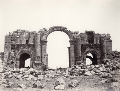 Hadrianic arch at Jerash, 1867 by Sergeant Henry Phillips